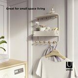 Umbra stenski regal bela, barve bukve | Shoptok.si