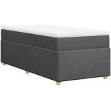  Krevet s oprugama i madracem tamnosivi 90 x 190 cm od tkanine | shoptok.hr