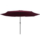  Vrtni suncobran s metalnim stupom 390 cm bordo | Eponuda.com