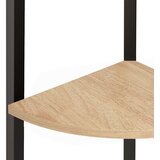  Kutne police s 3 razine svjetlosmeđe-crne 45,5 x 31,5 x 120 cm | shoptok.hr