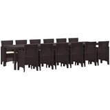  Vrtni set za objed 13 pcs Smeđa Polt ratan | Eponuda.com