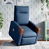  Masažni naslonjač na podizanje plavi od tkanine | shoptok.hr