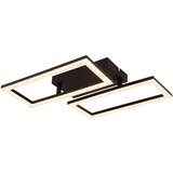 Globo LED stropna svjetiljka Sapena (20 W, D x Š x V: 615 x 195 x 93 mm, Crna, Topla bijela) | shoptok.hr
