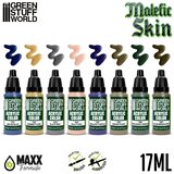 Green Stuff World Paint Set - MALEFIC SKIN PAINT SET (Box x8) | Eponuda.com
