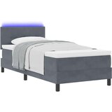 Box spring krevet Tamno siva 80 x 200 cm Baršun | shoptok.hr