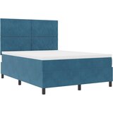 vidaXL Podnica s madracem Tamnoplava 140x190 cm Baršun | shoptok.hr