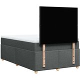  Krevet s oprugama i madracem tamnosivi 120 x 200 cm od tkanine | shoptok.hr
