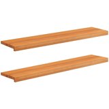 Step treads 2 kom. 120 x 30 x 2 cm Svijetlosmeđa | shoptok.hr