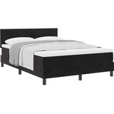  Krevet s opruga kutije s uzglavljem Crna 140 x 190 cm Baršun | shoptok.hr