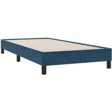 Box Spring krevet s madracem tamnoplavi 80x210 cm baršun | shoptok.hr