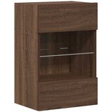  Zidni ormarići s LED svjetlima za TV 2 kom boja smeđeg hrasta 40x30x60,5 cm | Eponuda.com