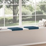  Jastučić za klupu 2 kom. Baršun Plava Dubina 35 cm | shoptok.hr