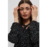 Moodo Blouse with print and knotted neckline