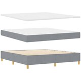  Krevet s opruga kutije Svjetlosiva 200 x 180 cm tkanina | shoptok.hr
