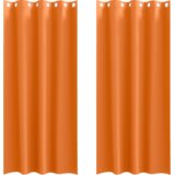 vidaXL Zavjese 2 pcs Svijetla narančasta 245 x 140 cm Poliester | shoptok.hr
