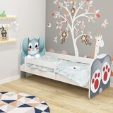  Dječji krevet ACMA Animals, bočna bijela 180x80 cm 01 Zeko | shoptok.hr