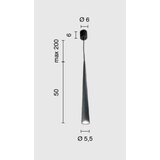  Ondaluce - Visilica na sajli NOA 1xGU10/20W/230V prečnik 5,5 cm crna | Eponuda.com