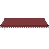 Tenda na ručno uvlačenje s LED svjetlima bordo 500 x 350 cm | shoptok.hr