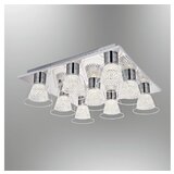 Opviq l1872 chrome kristalno - beli luster
