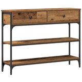  Konferencijski stol stari drvo 100x25x75 cm inženjerska drva i čelik | shoptok.hr