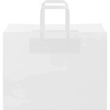  Papirnate vrećice 250 kom s ručkama bijele 32x17x25 cm | shoptok.hr