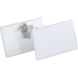 Durable Tablice za ime s kombinirano sponko, VxŠ 40 x 75 mm, DE 100 kosov | Shoptok.si