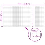 Euro ograda 10 x 1,2 m čelična siva | Eponuda.com