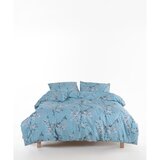 Mila Home Luxury Plava posteljina za krevet za jednu osobu od renforce pamuka 140x200 cm Blue Floral – u