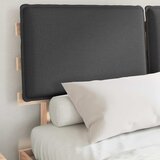  Krevetni okvir s tapiciranim uzglavljem Tamno siva 140 x 190 cm | shoptok.hr