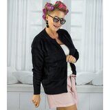 Pri Short cardigan unbuttoned sweater in fluffy knit fabric "COCO CHIC" | shoptok.hr