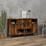  Komode 2 kom boja dimljenog hrasta 60x35x70cm konstruirano drvo | shoptok.hr