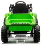 Lean_Toys Baterijski traktor z žlico in prikolico zelena | Shoptok.si