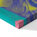  Slika - Colorful Tiger - Intense Colors of a Tiger Surrounded by Tropical Plants 80x120 Premium Print | shoptok.hr