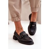VINCEZA Elegant Women's Moccasins Made Of Natural Leather Black 91114 | shoptok.hr
