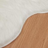  Tepih od umjetne ovčje kože TAFALLA Bijela 60 x 90 cm Poliester | shoptok.hr