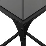  Stolići za kavu s crnim staklenim vrhom 2 kom 30x30x40 cm čelik | shoptok.hr