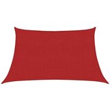 vidaXL Senčno jadro 160 g/m² rdeče 3/4x2 m HDPE, (20702461) | Shoptok.si