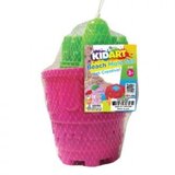 KidArt kid art: komplet za plažo, kinetični pesek s 6 oblikami in orodji za modeliranje - moder Cene