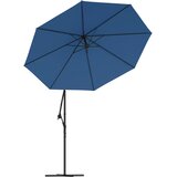  Konzolni vrtni suncobran LED s čeličnim stupom 300 cm azurni | Eponuda.com