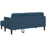  Set od 2 sofe s jastucima Plava tkanina | shoptok.hr