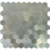 x samoljepljiva mozaik pločica hexagon sam 4MMHX (28 29 cm, metal, srebrne boje)