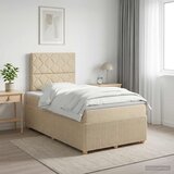  Boxspring krevet s madracem Krem 120 x 200 cm Tkanina | shoptok.hr