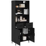  Highboard Crni hrast 69,5 x 34 x 180 cm Konstruirano drvo Slike