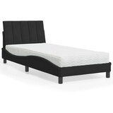  Postelja z vzmetnico črna 80x200 cm žamet, (21165960) | Shoptok.si