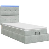  od pjene s madracem i LED-om Svjetlosiva 90 x 200 cm | shoptok.hr
