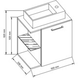 MID.YOU Kombiniran Umivalnik Hausa, Bela, Siva | Shoptok.si