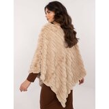 Wool Fashion Italia Poncho-AT-PN-2347.88-beige | Shoptok.si