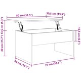  Stolić za kavu boja hrasta 80x50,5x41,5 cm konstruirano drvo | shoptok.hr