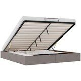 vidaXL Otomanski posteljni okvir brez vzmetnice taupe 200x200 cm blago, (21670821) | Shoptok.si