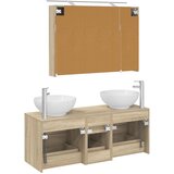  Set namještaja za kupaonicu 4 kom. Hrast sonoma | shoptok.hr